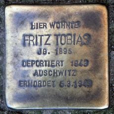 Stolperstein dedicated to Fritz Tobias