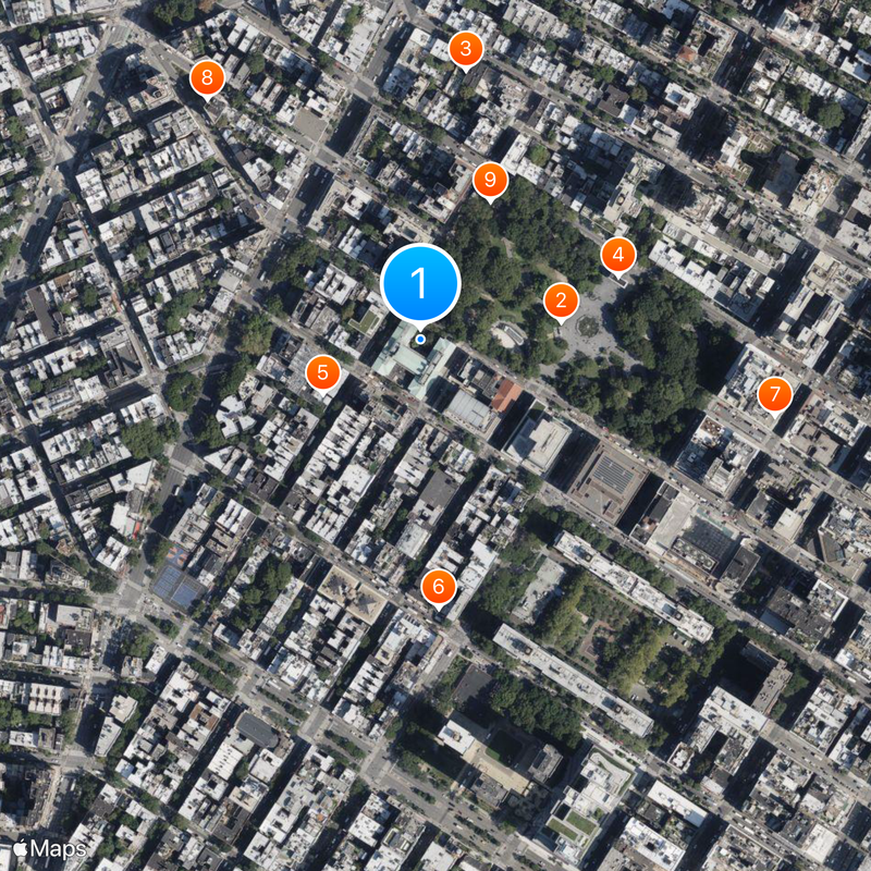 New York University School of Law Map