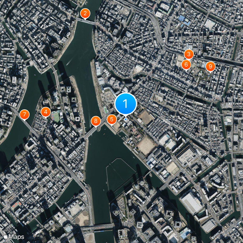 Universidad de Tokyo de Ciencia y Tecnología Marinas Mapa