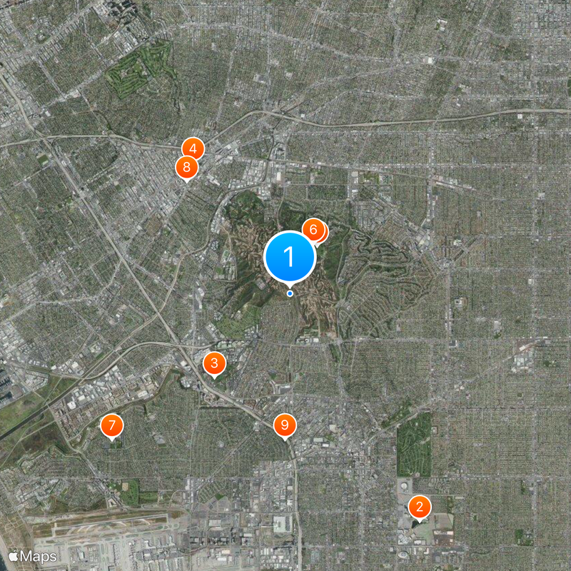 La Cienega Boulevard Map