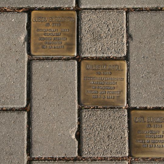 Stolperstein à la mémoire de Carl Burmester