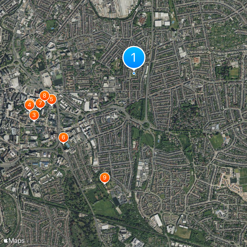 Highfield Road Map