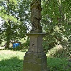 Socha svatého Jana Nepomuckého v Kožlanech u kostela