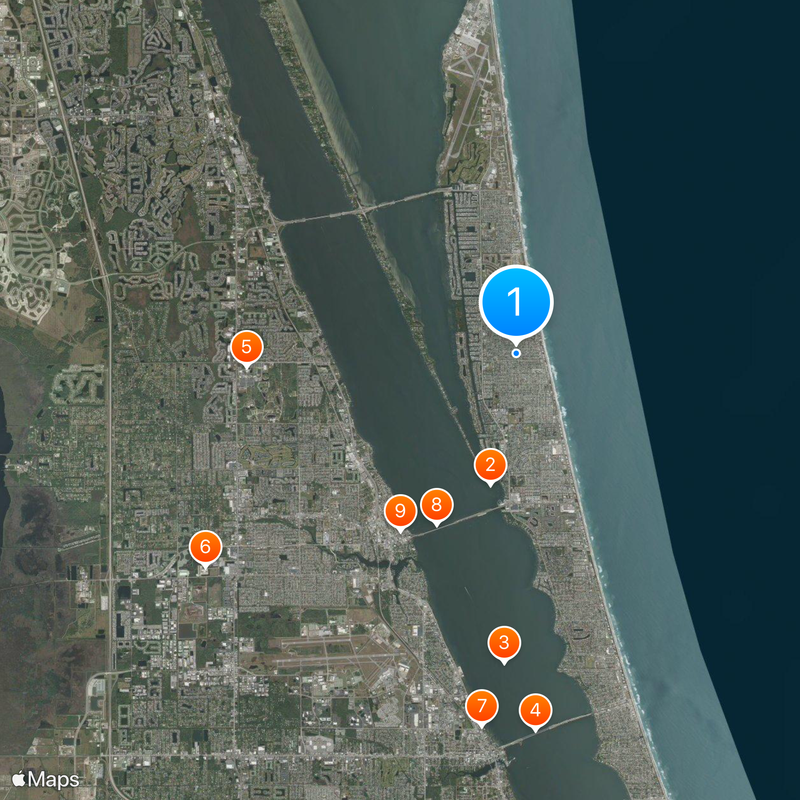 Satellite Beach Map