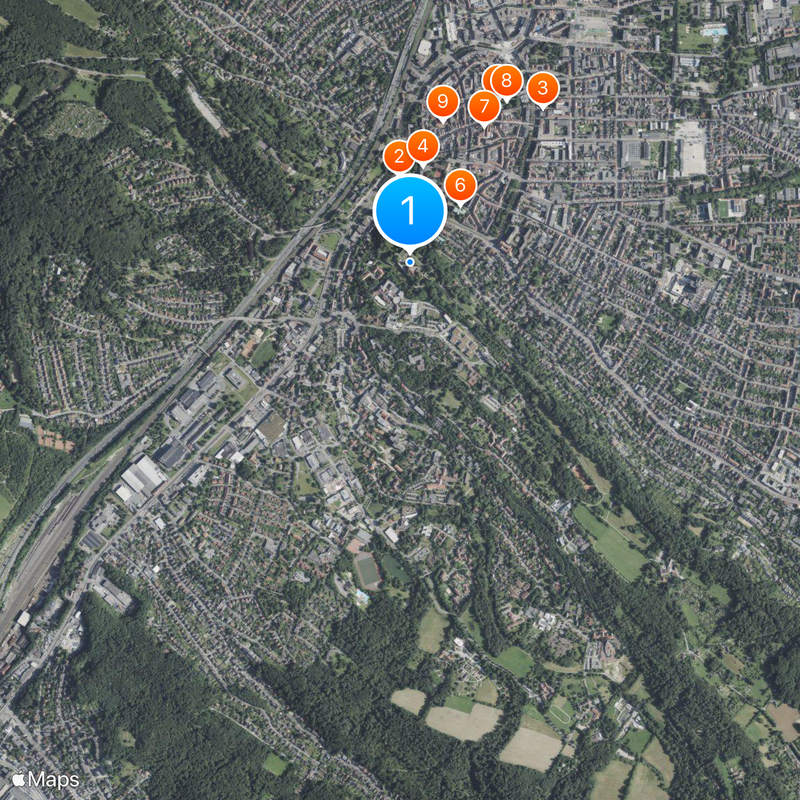 Sparrenberg Castle Map