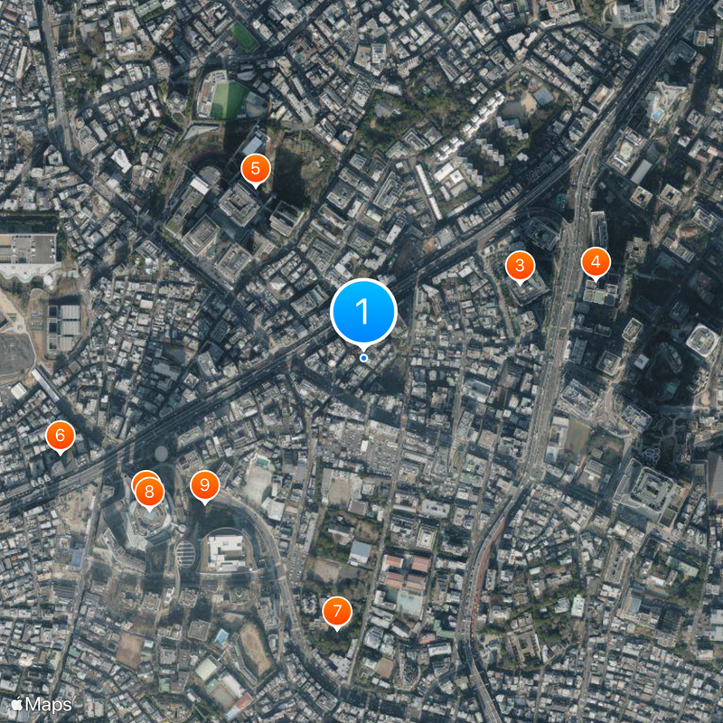 Burlesque Tokyo Map