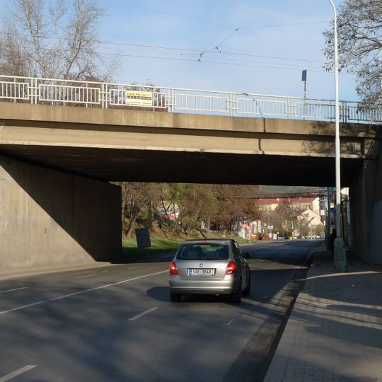 Libeňský most - úsek nad Voctářovou ulicí