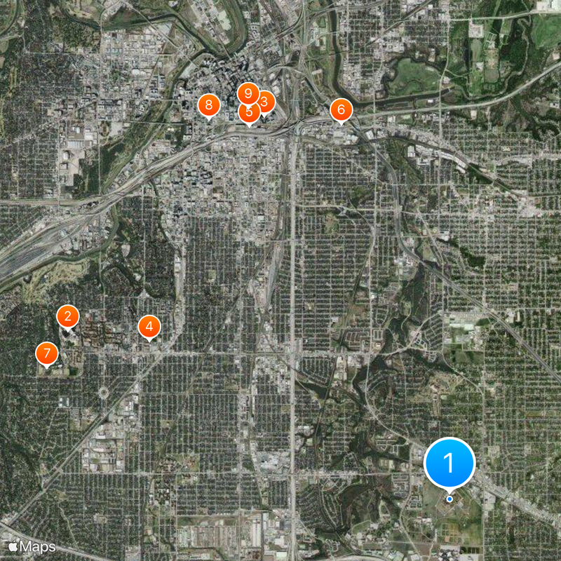 Federal Medical Center, Fort Worth Map