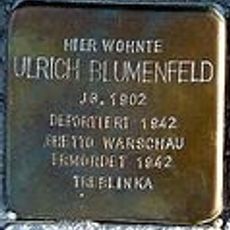 Stolperstein à la mémoire de Ulrich Blumenfeld