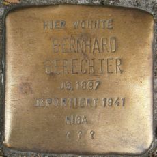 Stolperstein dedicated to Bernhard Gerechter