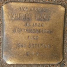Stolperstein dedicated to Manfred Haas