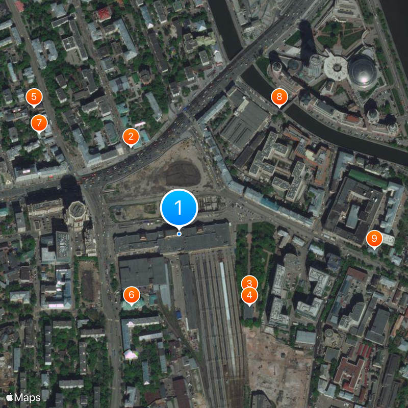 Paveletsky railway station Map