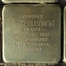 Stolperstein dedicated to Moritz Dugowski