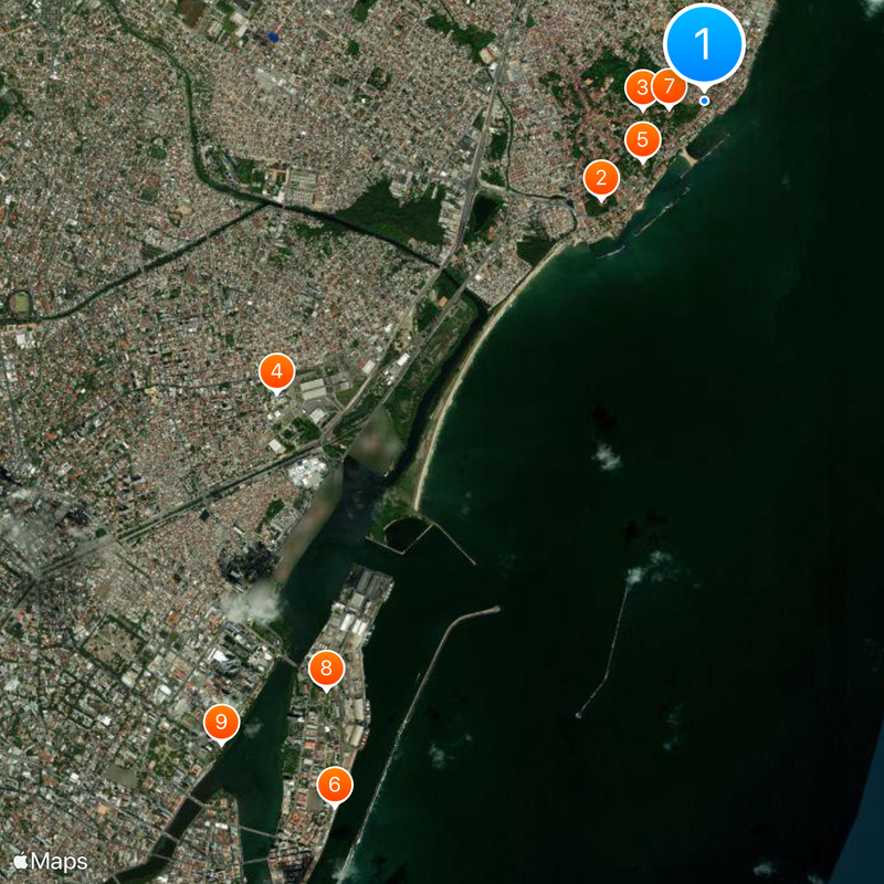 Historic Centre of the Town of Olinda Mapa