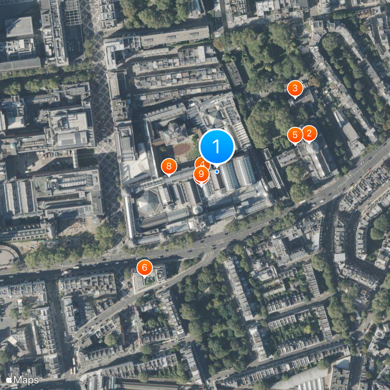 Museo de Victoria y Alberto Mapa