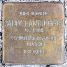 Stolperstein en memoria de Sally Hamburger