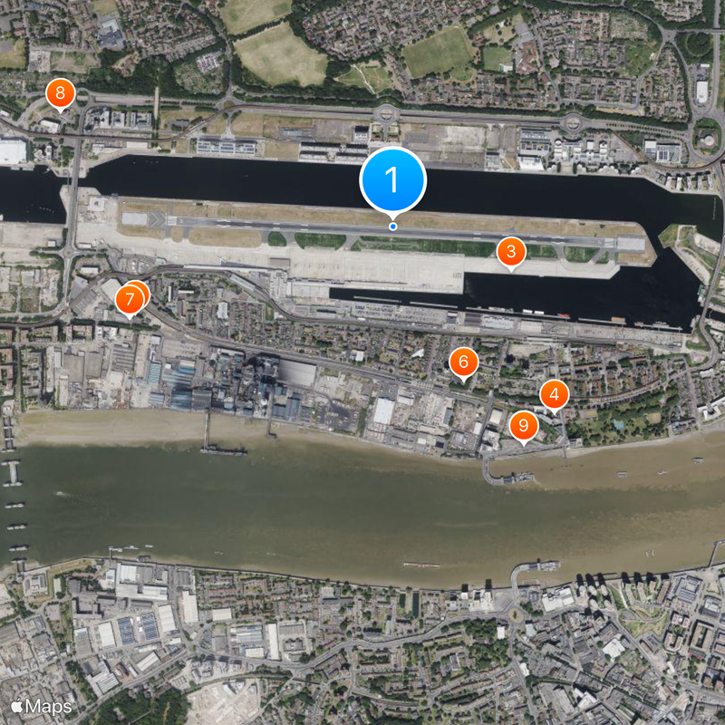 London City Airport Map