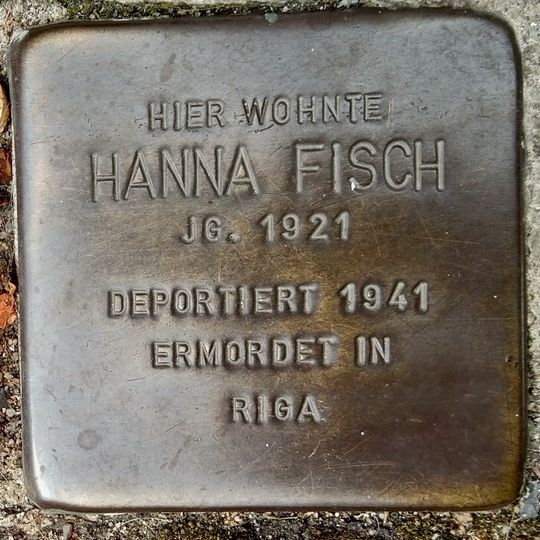 Stolperstein en memoria de Hanna Fisch