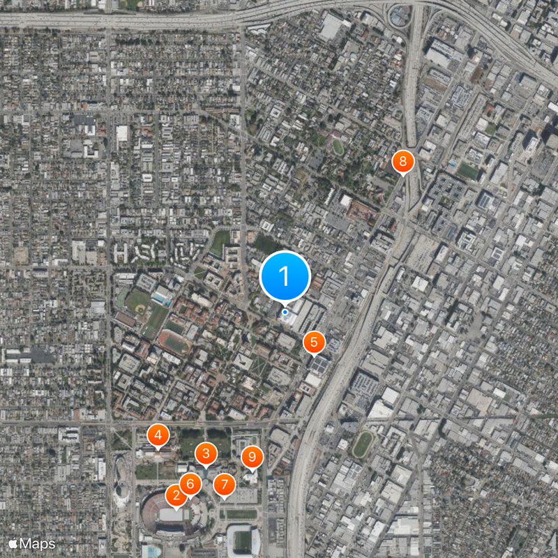 Shrine Auditorium Mapa