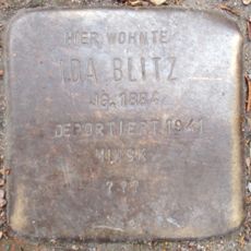 Stolperstein à la mémoire d’Ida Blitz