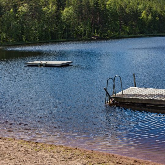 Public beach Kuppdammen, Garpenbergsbadet