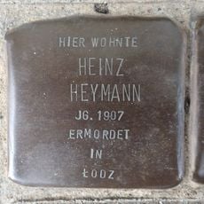 Stolperstein dedicated to Heinz Heymann
