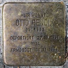 Stolperstein dedicated to Otto Bendix