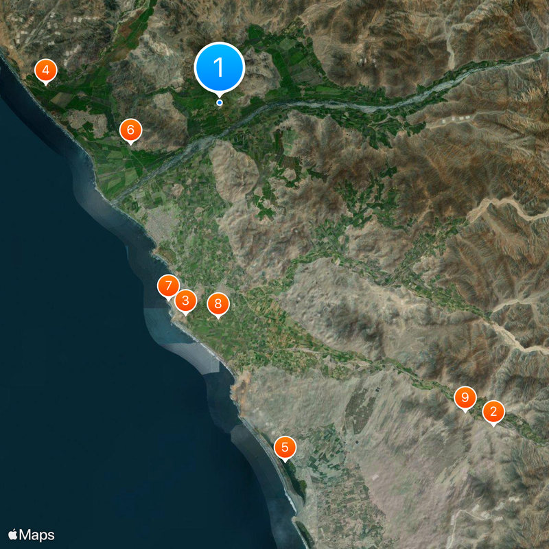 Provincia di Barranca Mappa