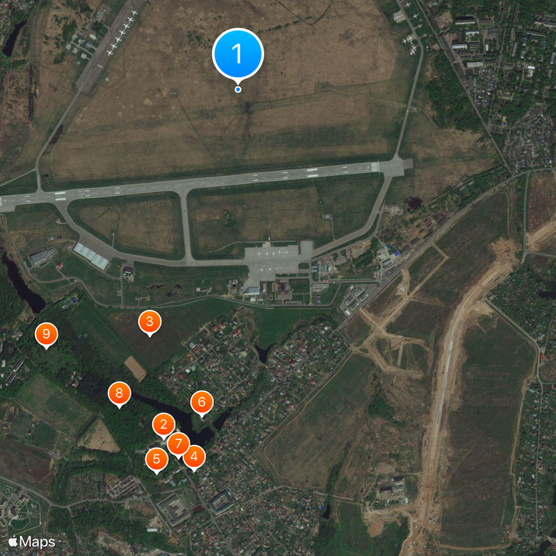 Ostafyevo International Airport Map