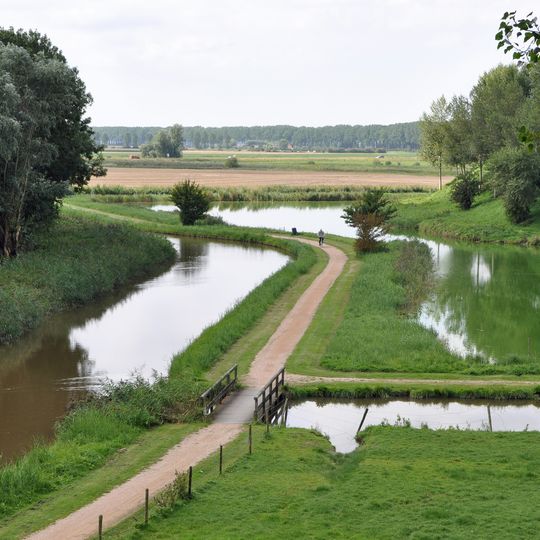 Percelen deel uitmakend van het voormalige verdedigingsstelsel