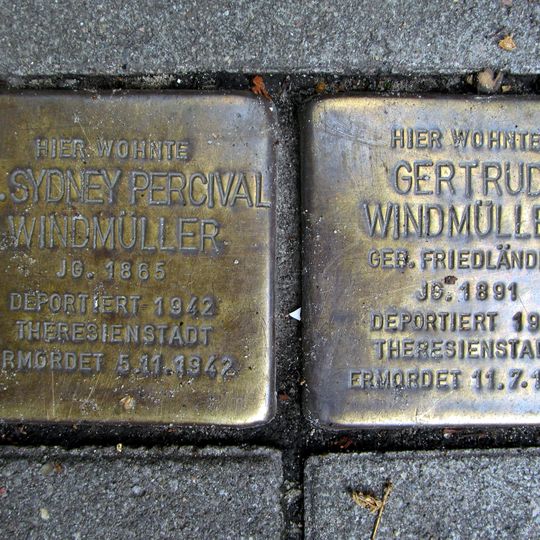Stolperstein en memoria de Sydney Percival Windmüller