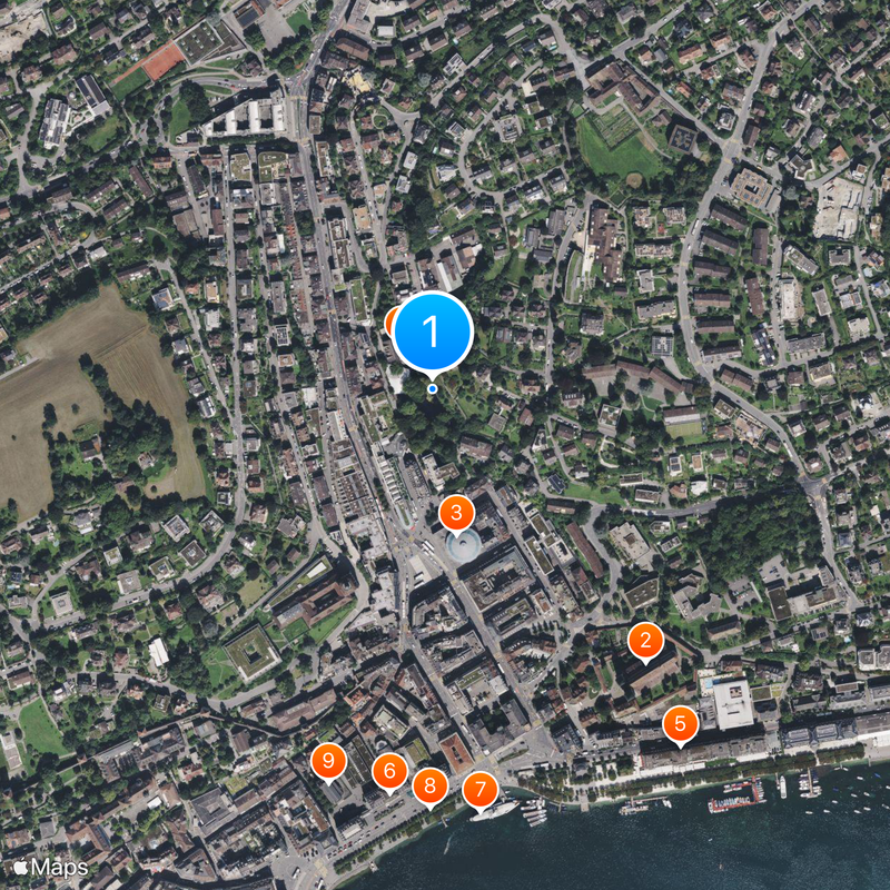 Monumento al león de Lucerna Mapa