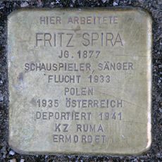 Stolperstein dedicated to Fritz Spira