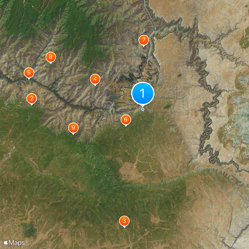 Desert View Watchtower Map