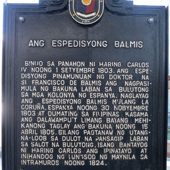 The Balmis Expedition historical marker