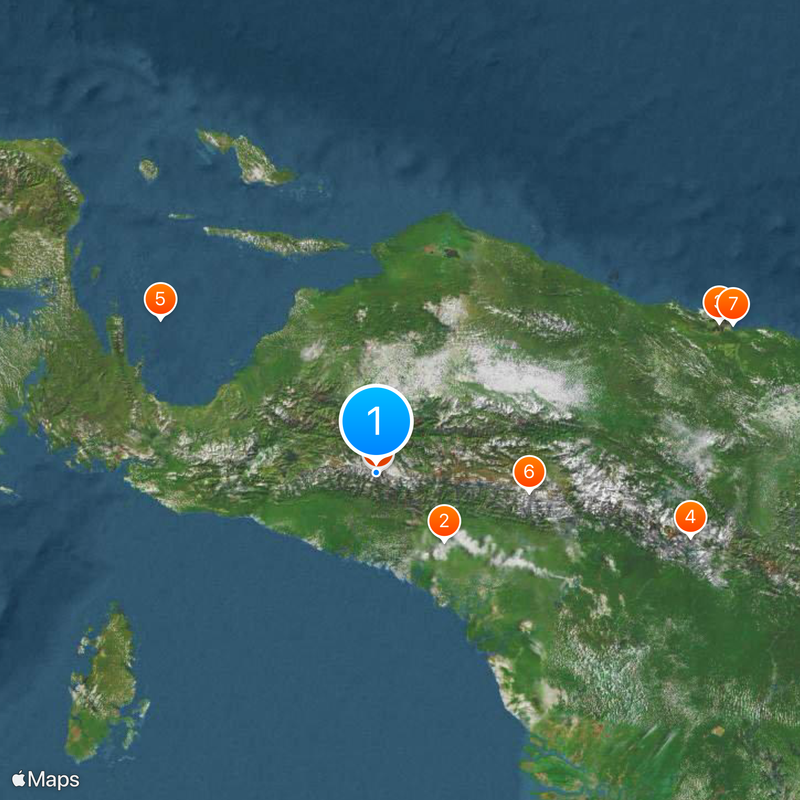 Pirâmide Carstensz Mapa