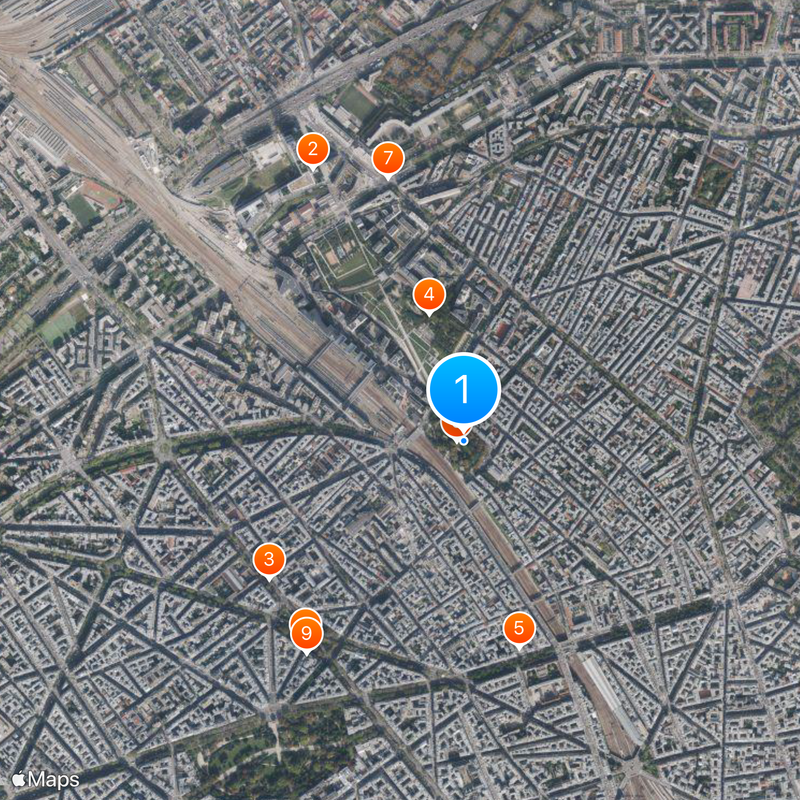 Quartier des Batignolles Map