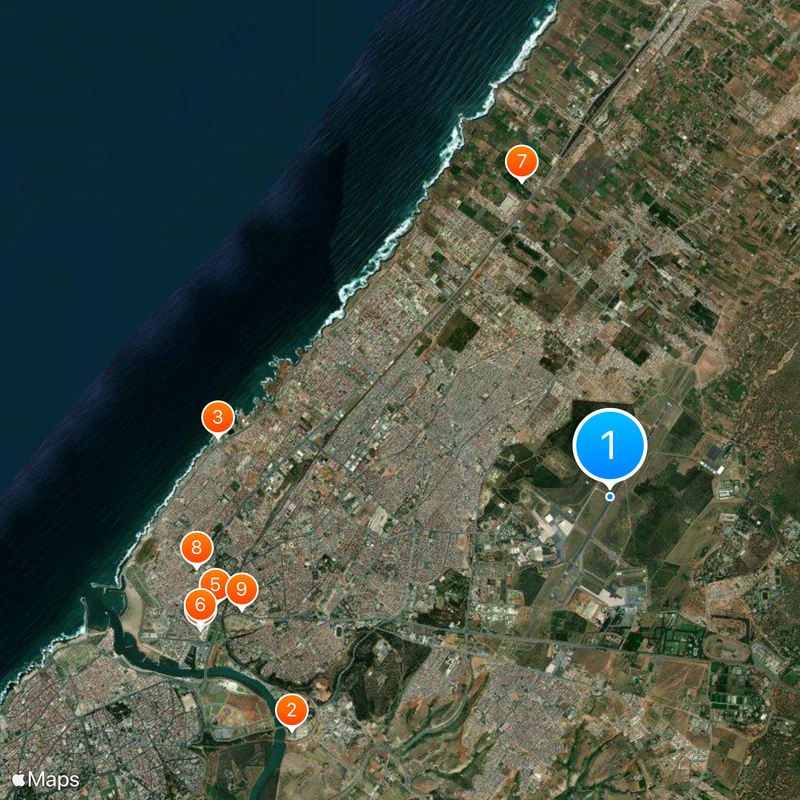 Aéroport de Rabat-Salé Carte