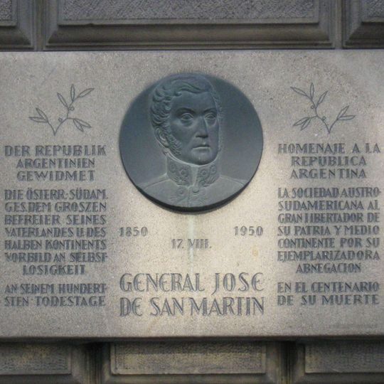 Gedenktafel für José de San Martín