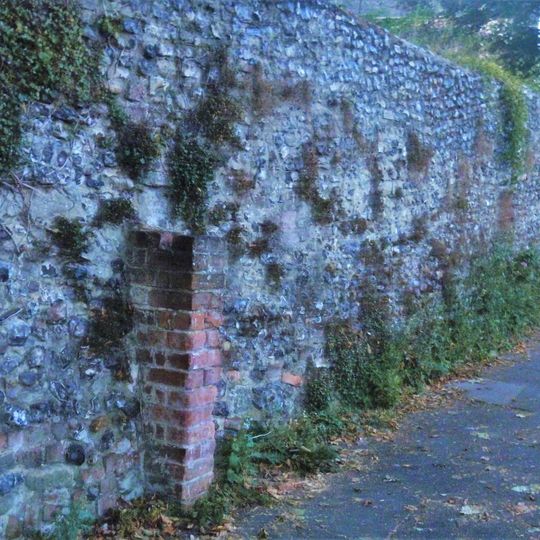 Wall To South Of Coleridge House