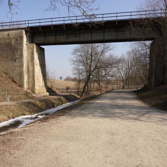 Railway bridge over the Bakovský potok in Královice