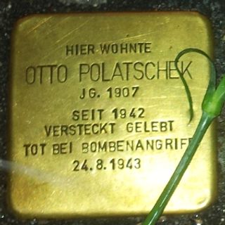Stolperstein à la mémoire d’Otto Polatschek