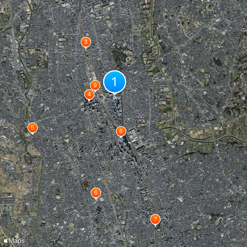 Ōmiya Map
