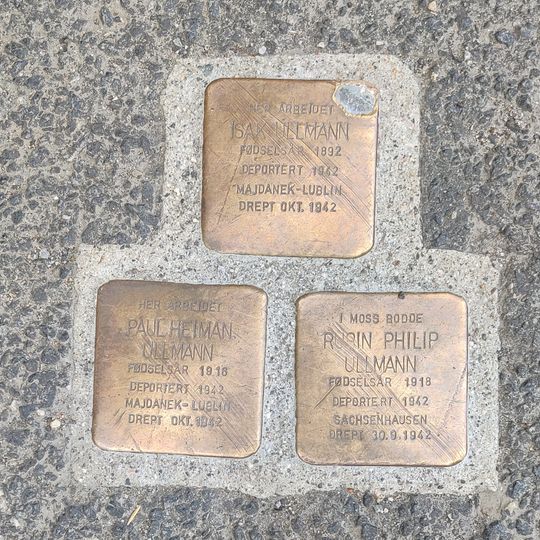 Stolperstein em memória de Isak Ullmann