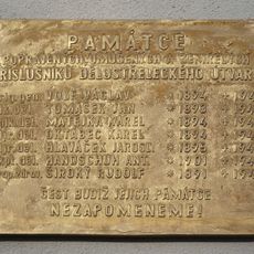 Pamětní deska dělostřeleckého útvaru