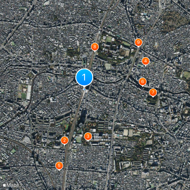 Takadanobaba Station Map