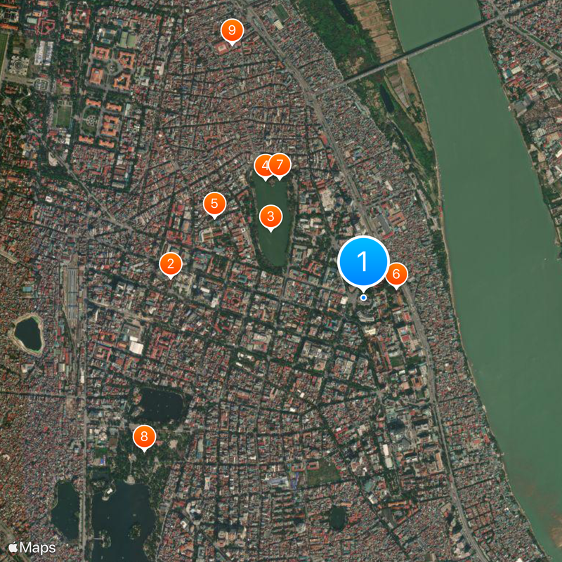 Hanoi Opera House Map