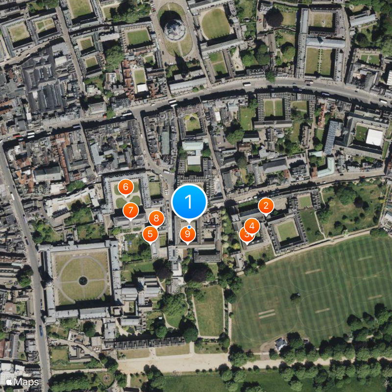 Corpus Christi College Map