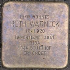 Stolperstein dedicated to Ruth Warneck