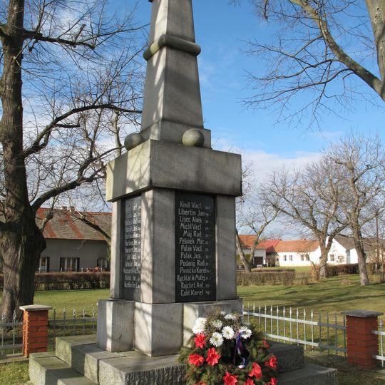 World War I memorial in Pohořice